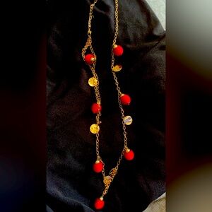 Long necklace and can be worn short as well!